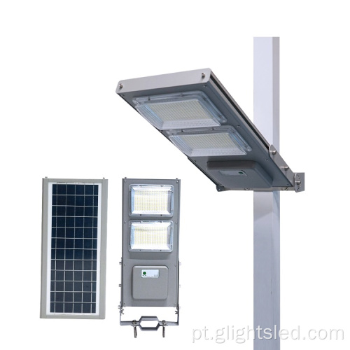 Lâmpada de rua solar 100w 150w externa tudo em um LED